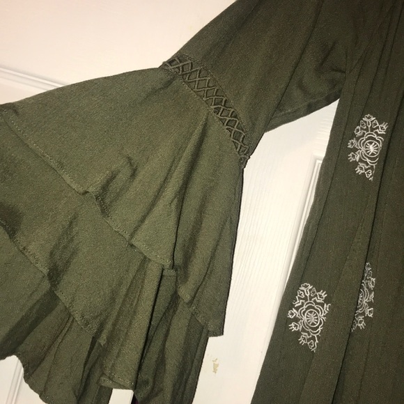 Olive green Chelsea and Violet dress - Picture 2 of 4